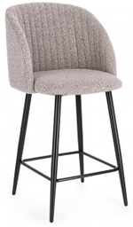 Кресло полубарное мягкое Garden Relax Queen, черный, норковый