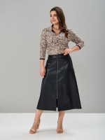 Блузка БЛ-015/бежевый-зебра