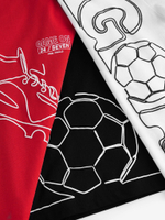 Футболка для мальчика Next E45-238, 3 шт., Черный, Белый, Красный