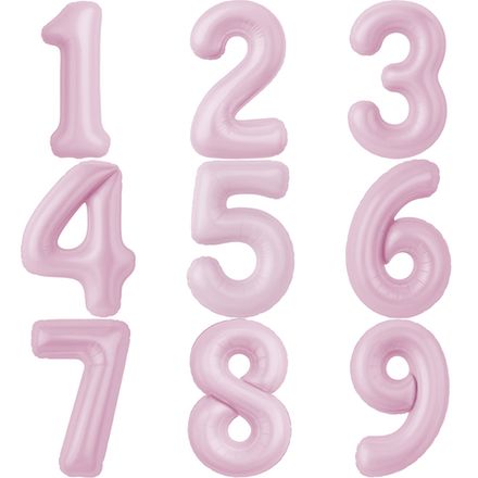 Цифры 102 "Цвета Розовый Зефир" слим (slim)