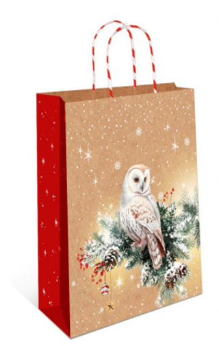 Сумка Крафт 26*32*12см  НГблеск тисн.с круч..ручка АССОРТИ