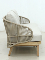 Диван плетеный трехместный Tagliamento Mali, натуральный