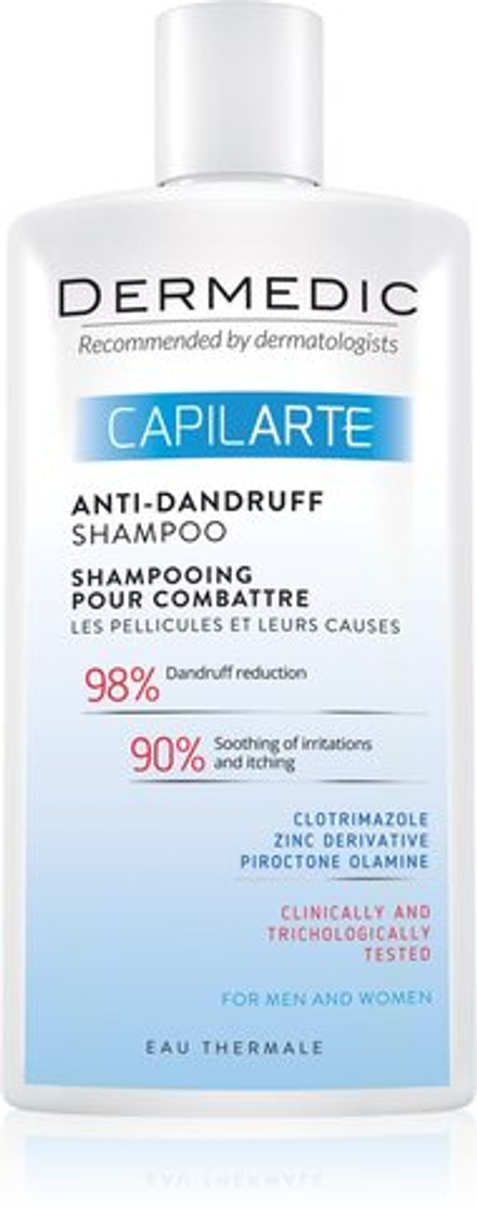 Dermedic Capilarte - Шампунь против перхоти и ее причины /   300  ml  / GTIN 5901643174231