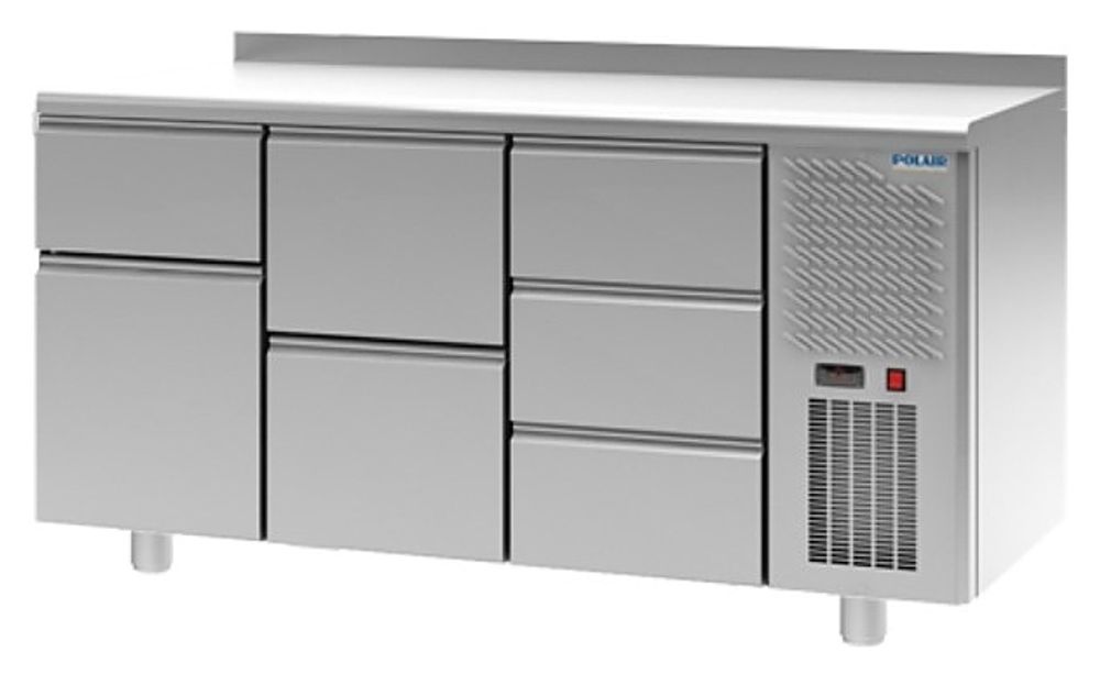 Стол холодильный POLAIR TM3-123-G с бортом