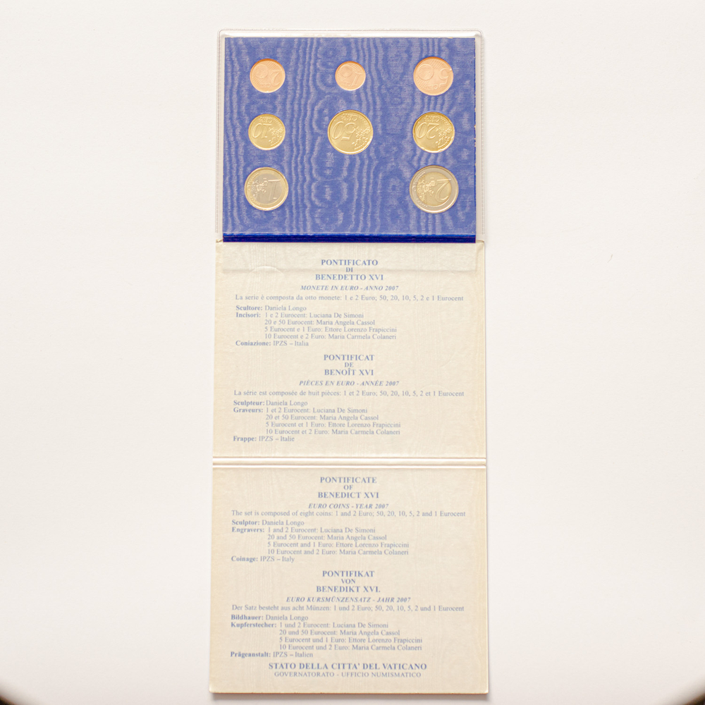 Vatican 2007 BU Set – Official Euro Coin Set
