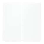 Клавиши для выключателя/переключателя двухклавишного, S70 (белый матовый)