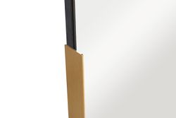 Зеркало овальное в металлической раме (золото)