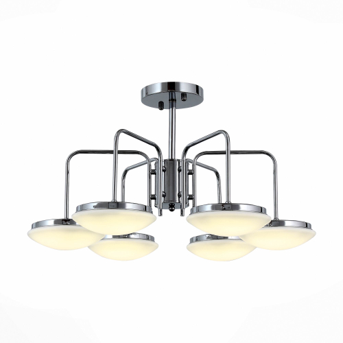 SLE120.102.06 Люстра потолочная ST-Luce Хром/Белый LED 6*12W 4000K PRATICO
