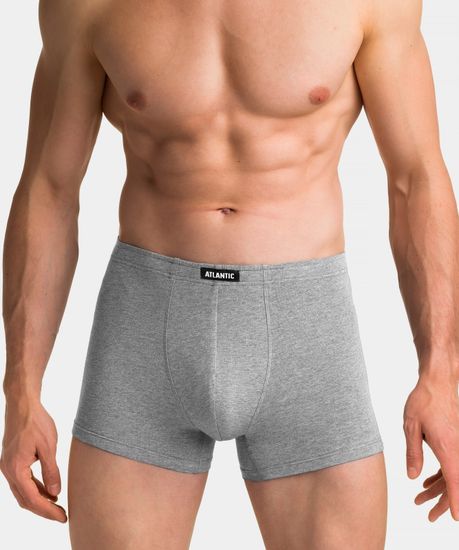 Трусы мужские боксеры (5шт), Atlantic 5SMH-001, черные + графит + серый меланж