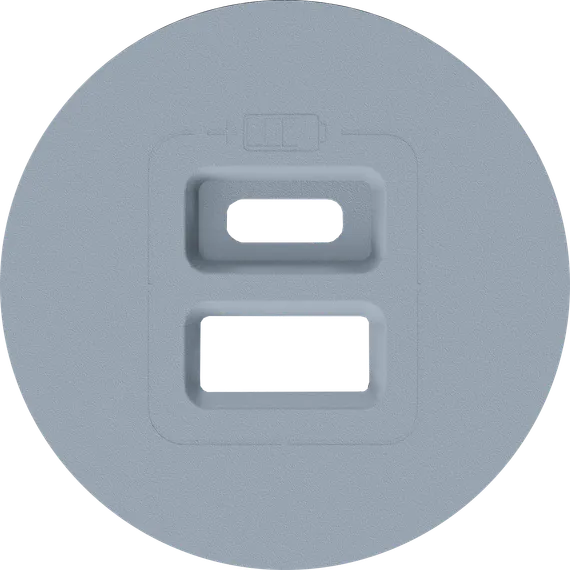 Donel D16 матовый серый Накладка для розеток USB