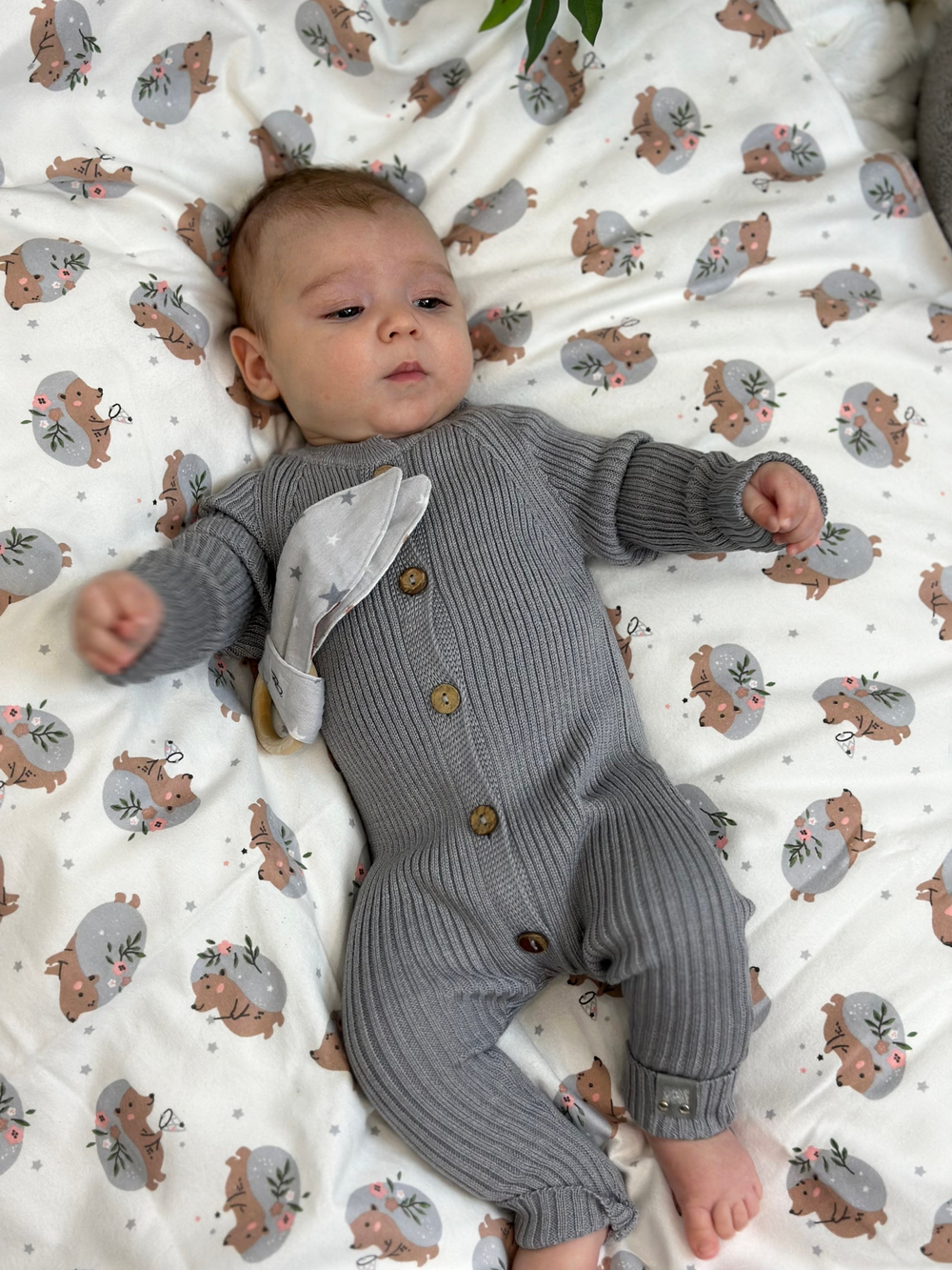 Пеленка Лесной ёжик фланель 90*130 RinaAmari