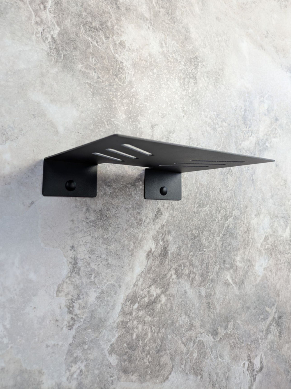 Полка для ТВ приставки, wifi роутера, видеорекордера, игровой консоли черная