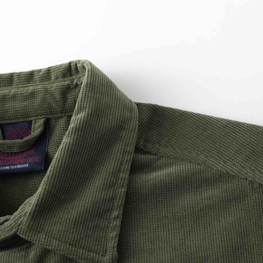 Рубашка Ymkashix Velvet HTF темно-зеленая