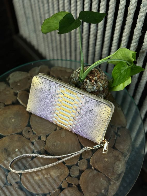 Женский кошелек из кожи питона мульти окраса WA-216