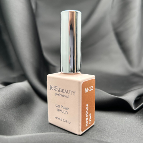 IceBeauty Гель-лак M-12 "Кофейная гуща", 10 мл