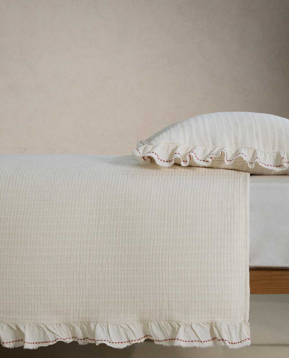 Zara Home покрывало детское из хлопка, оранжевый