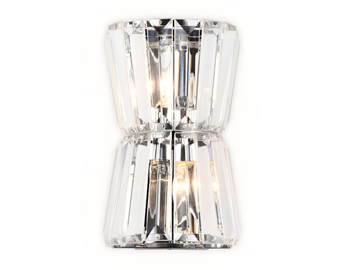 Настенный светильник TR5217/2 СН/CL хром/прозрачный E14/2 max 40W 245*150*110