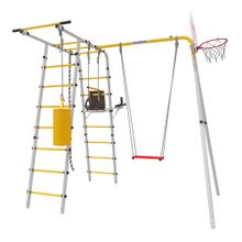 ROMANA Спорт (желтый/серый) (с фанерными качелями)