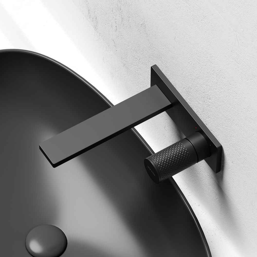 Смеситель для раковины Sancos Nexus с внутренней частью, черный матовый, арт. SC9013MB