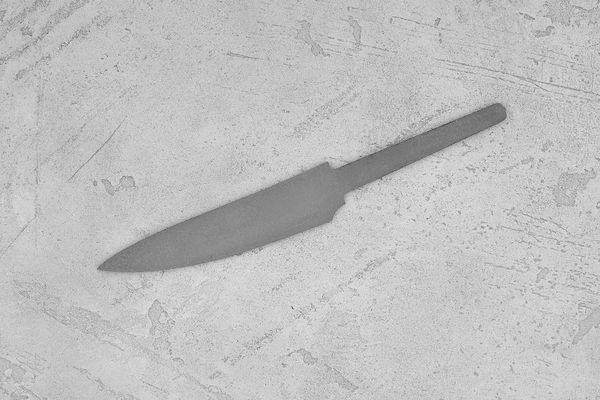 Заготовка для ножа, сталь M390 3,6мм. Модель "Геликон О100" с клинком 100мм, ТО 62-63HRC