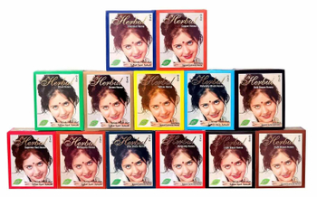 Краска на основе хны Herbul Henna Dark Brown 6х10 г = 60 г