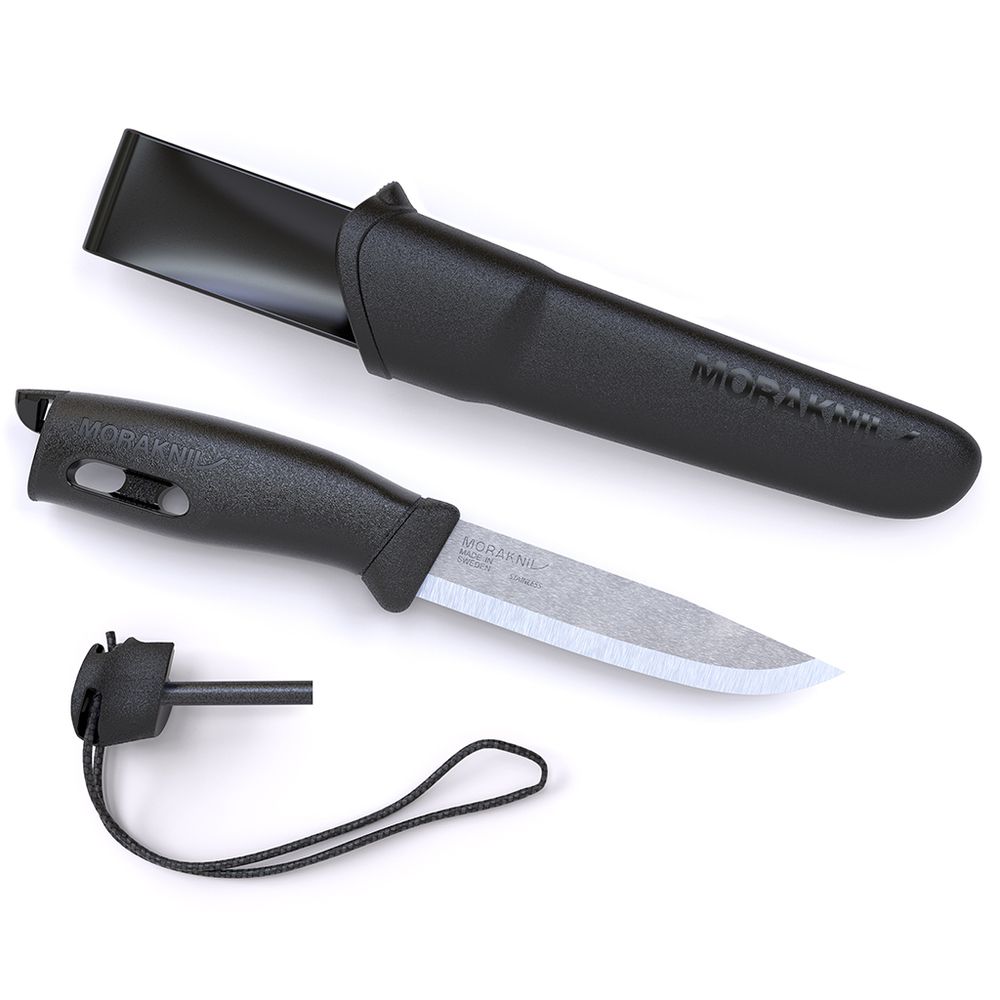 Нож Morakniv Spark Black, нержавеющая сталь, цвет черный