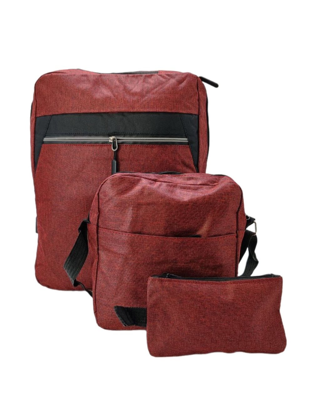 Многофункциональный деловой рюкзак/сумка/кошелек красный