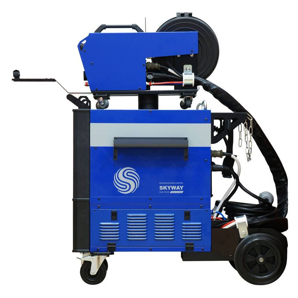 Инверторный сварочный полуавтомат AuroraPRO SKYWAY 500 DUAL PULSE с водяным охлаждением и выносным механизмом подачи проволоки 266