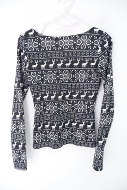 Джемпер с принтом 40 размер