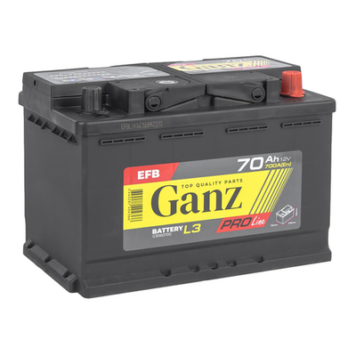 Аккумулятор GANZ PRO-Line EFB 70 А/ч обратный R+ 278x175x190 L3 EN 700 А