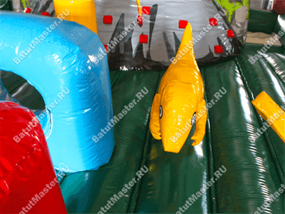 Надувной батут "Ущелье динозавра"