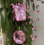 Ёлочное украшение «DIAMOND - Elegant» 8,7*3,7*10 см, Розовый