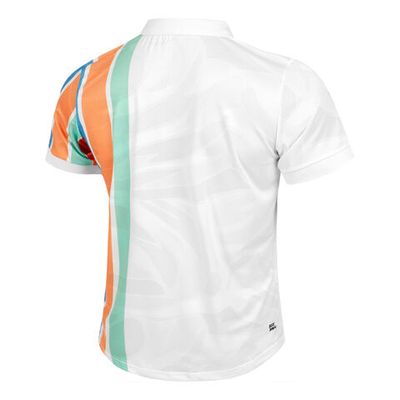 Мужское теннисное поло BIDI BADU Paris Polo Men - White, Multicoloured