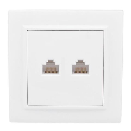 Розетка компьютерная 2-м СП Минск RJ45 бел. EKF ERK02-035-10