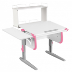 Растущая парта Дэми СУТ 24 с задней двухъярусной полкой СУТ.14.250 и боковой полкой СУТ.24.230 (1020×880 мм)