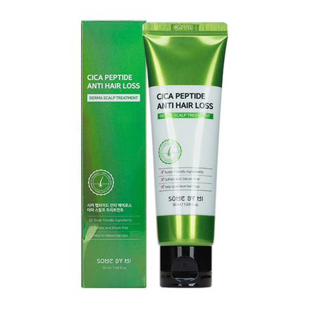 Маска против выпадения волос с центеллой и пептидами Some by Mi Cica Peptide Anti Hair Loss Derma Scalp Treatment 50мл