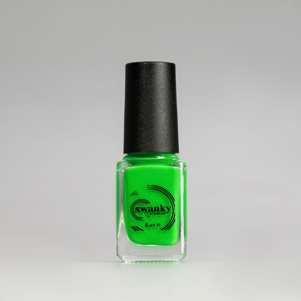 Swanky Stamping Лак для стемпинга S20 неоново-салатовый, 6мл