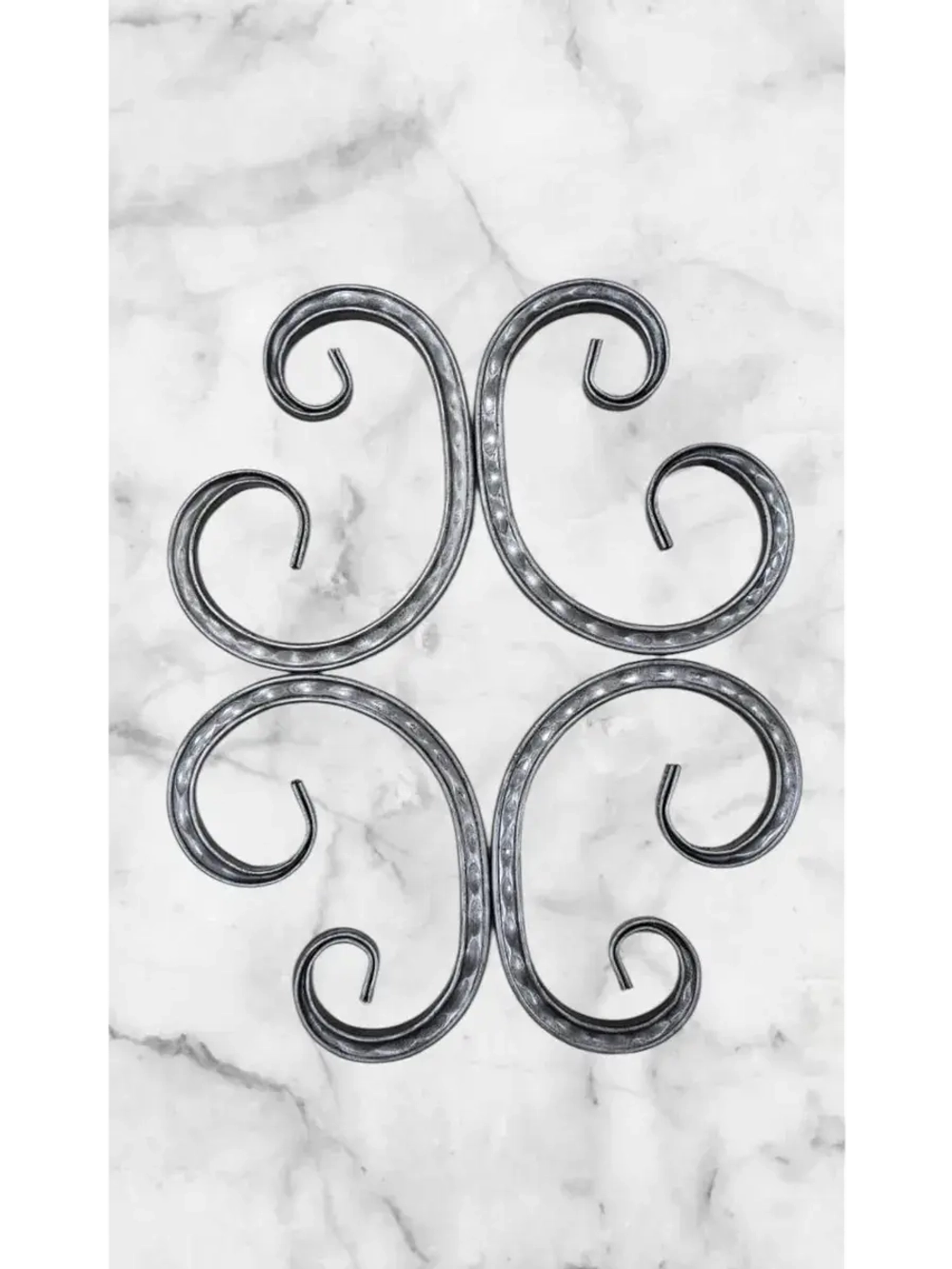 Кованый элемент "Бублик-косой" 4 шт