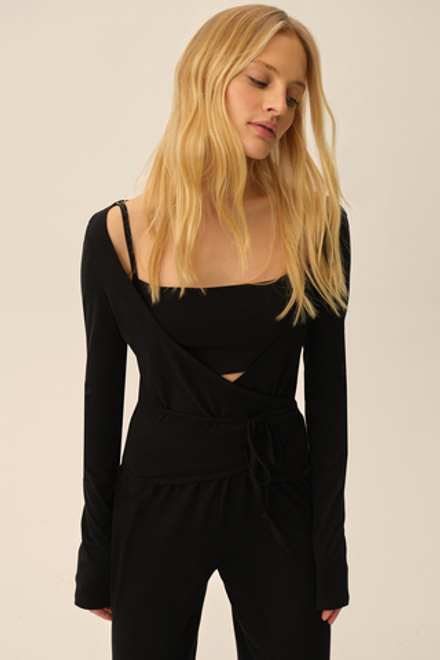 Кардиган и топ трикотажный (Ballet princess), черный