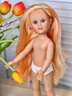 Кукла Nines виниловая 34см Leslie без одежды (1440W5)