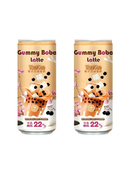 Напиток «Os Bubble Gummy Boba Latte» Thai Tea 22% 470мл
