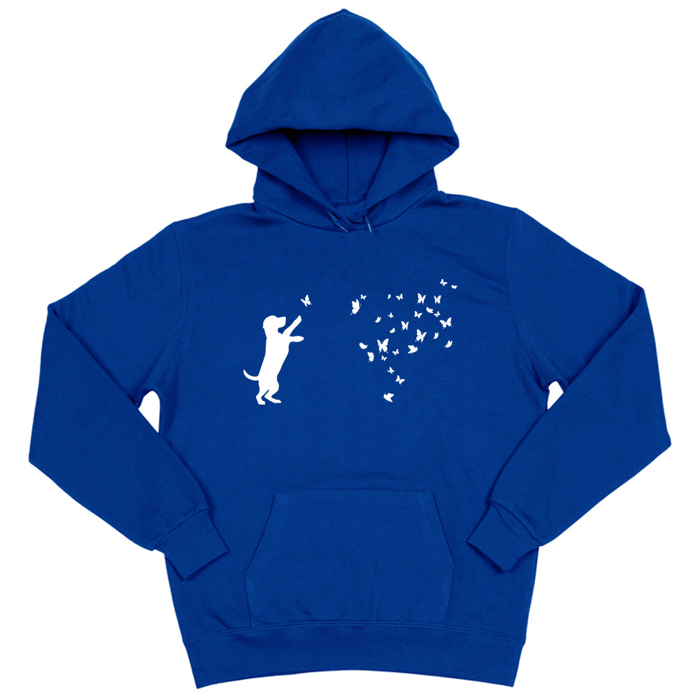 Толстовка "Бигль и бабочки"