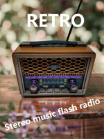 Радиоприемник в ретро стиле Bluetooth+ MP3 плеер M-2015BT