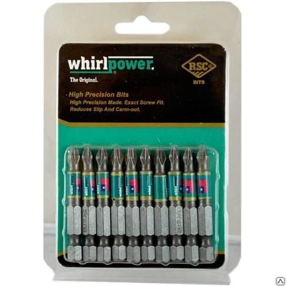 Бита  РН2* 50 магн. д/больш.нагрузок БЛИСТЕР (уп 10шт) / Whirlpower