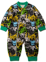 11413 Комбинезон детский футер 2-х нитка граффити (56-86)