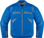 Мотокуртка - ICON SANCTUARY (кожа, синяя)