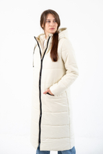 Пальто зимнее "Джой" ваниль