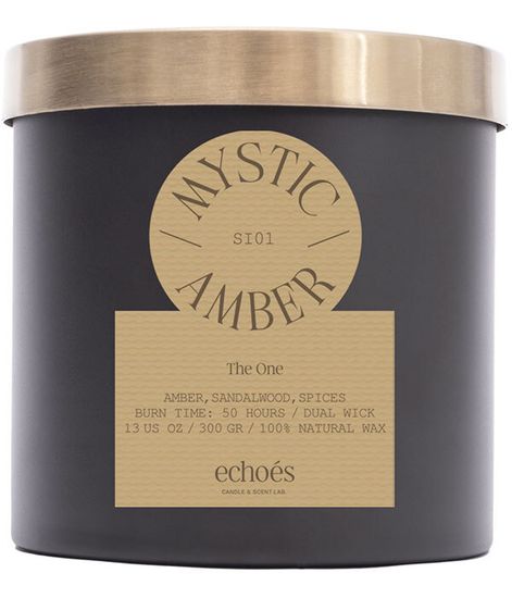 Mystic Amber, свеча The ONE collection, Echoes