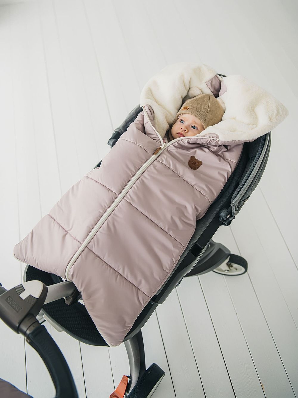 Конверт-одеяло "Пепельная роза" 0+