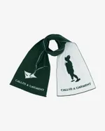 Шарф Called a Garment Kite Reversible Зелено-молочный